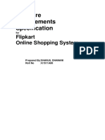 Software Requirements Specification: Flipkart Online Shopping System