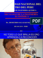 Decalogo de Ingenieria Economica