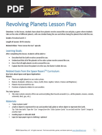 Revolving Planets Lesson Plan