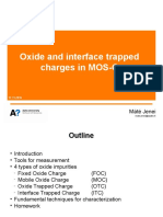 Oxide and Interface Trapped Charges in MOS-C: Máté Jenei