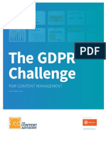 The GDPR Challenge For Content Management