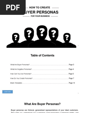How to Create Buyer Personas
