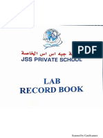 Complete Chemistry Lab Record