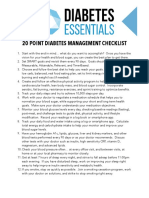 20 Point Diabetes Management Checklist