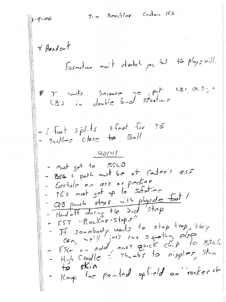 Wing T Power T Notes | PDF