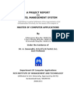 A Project Report Hostel Manegement System: Master of Computer Applications by