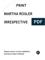 Martha Rosler Wall Texts and Object Labels