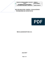 Anexo 38. Procedimiento de Selección de Contratistas y Provedores