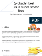 The Top 5 Characters in Super Smash Bros 