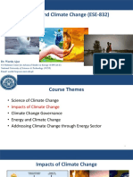 Energy and Climate Change (ESE-832) : Dr. Warda Ajaz