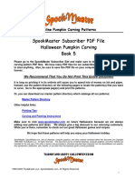 Spookmaster Pumpkin Carving Patterns Book 5