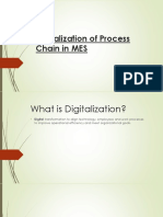 Digitalization of Process Chain in MES