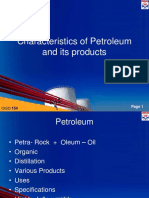 1) Characteristics of Petroleum and Its Products.