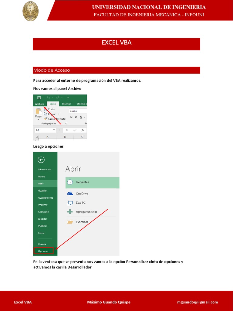 Introducción a Excel VBA y Módulos | PDF | Microsoft Excel | Visual ...