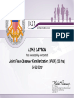 Luke Layton: Joint Fires Observer Familiarization (JFOF) (22 HRS)