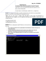 Step 1-Step 2 - Step 3-: Reg. No.-171302064 Experiment-11 Implement Address Resolution Protocol (Arp) in Packet Tracer