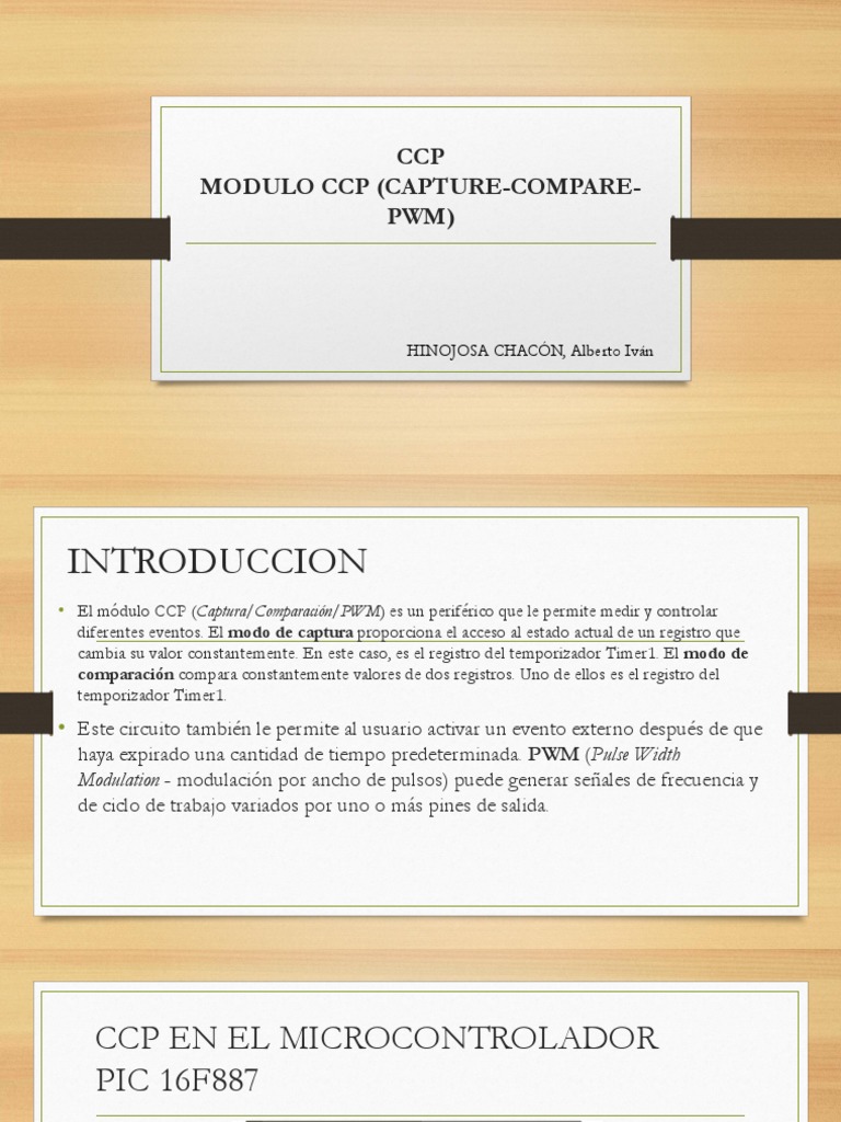 Modulo CCP Micro | PDF | Microcontrolador | Poco