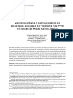 SILVA Et Al. Avaliação Do Programa Fica Vivo No Estado de Minas Gerais PDF