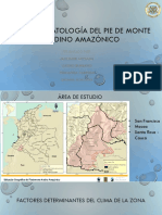 Hidroclimatología Del Pie de Monte Andino Amazónico