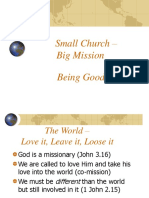 Small Church - Big Mission (Motives For Evangelism)