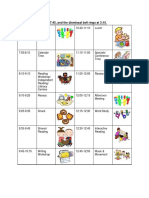 Early Childhood Schedule