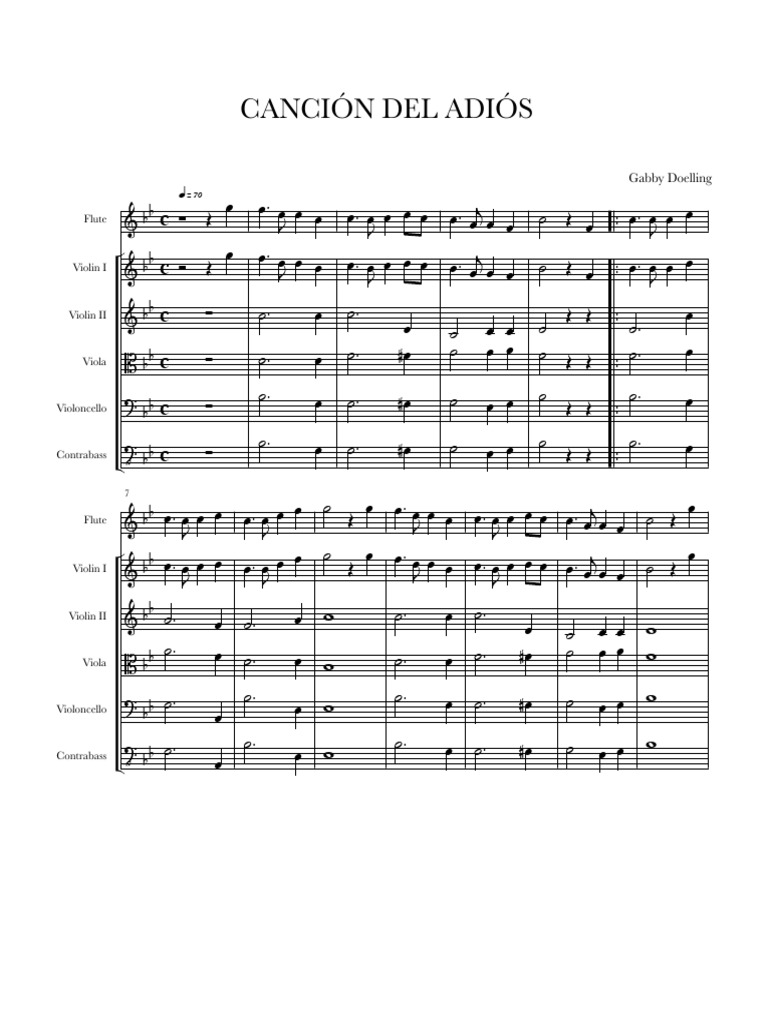 Cancion Del Adios Pdf Music Technology Baroque Music