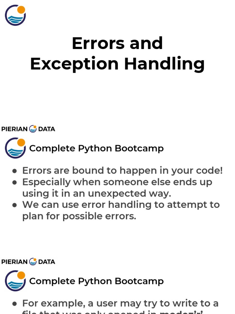 Handling Errors and Exceptions in Python Code: Strategies for ...