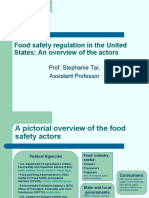 Food Safety Regulation in The United States: An Overview of The Actors