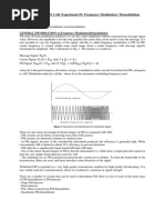 COMMUNICATIONS LAB. Experiment #3: Frequency Modulation / Demodulation