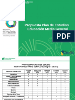 Propuesta Plan de Estudios Educación Media General