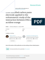 DNA Modified Carbon Paste Electrode Applied To The Voltammetric Study of The Interaction Between DNA and Acridine Orange
