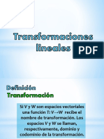 Tranformaciones Lineales 