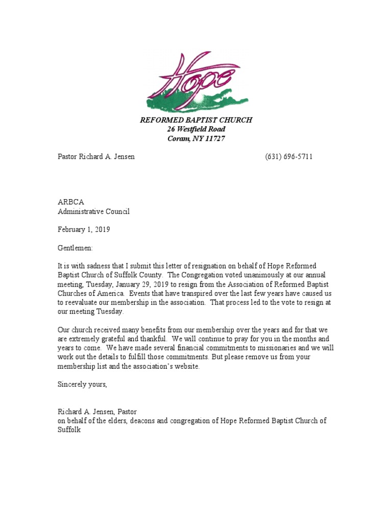 Deacon Resignation Letter How To Write A Heartfelt Resignation Letter