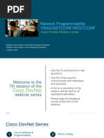 Devnet Session 7 Networkprogrammability Yang Netconf Restconf
