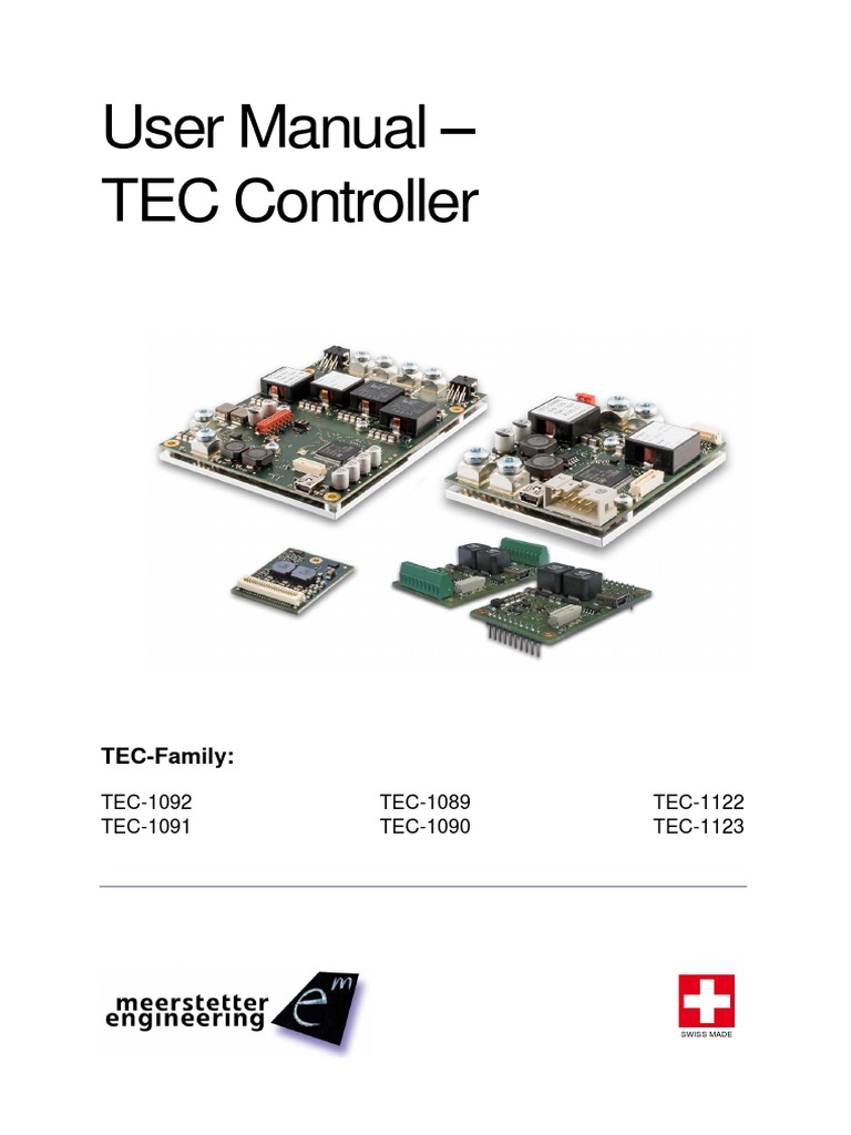 TEC Controller User Manual Overview | PDF | Control Theory | Resistor