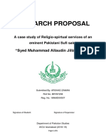 Research Proposal: "Syed Muhammad Allaudin Jillani (R.A) "