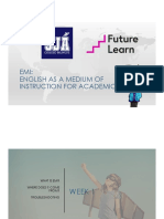 Emi: English As A Medium of Instruction For Academics