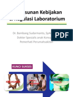 Penyusunan Kebijakan Dan Regulasi Laboratorium