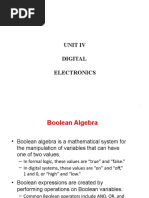 Unit Iv Digital Electronics