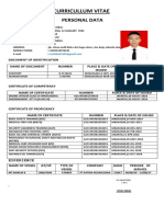 Curricullum Vitae: Personal Data