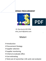 Strategic Procurement: IR. Elisa Kusrini MT, CPIM