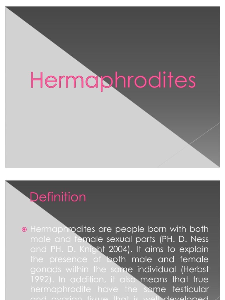 Hermaphrodites PDF Intersex Puberty