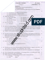 (WWW - Entrance-Exam - Net) - Mumbai University, BE, 2nd Communication Skills (CS) Sample Paper 1