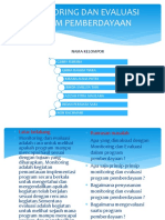 Monitoring Dan Evaluasi Dalam Pemberdayaan