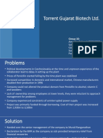 Torrent Gujarat Biotech LTD.: Group 10