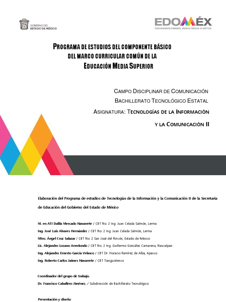 BT Tic Ii PDF | PDF | Plan de estudios | Tecnología de información y ...