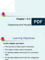 Chapter 1 & 2: Organizing and Visualizing Data