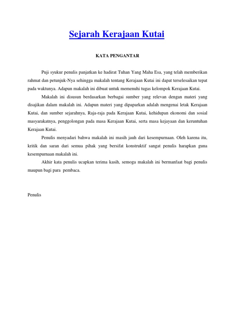 Sejarah Kerajaan Kutai