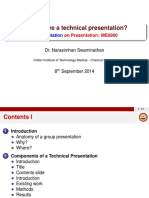 How To Give A Technical Presentation?