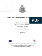 Fruit Store Management System For Jayani Fresh Fruits - RUP